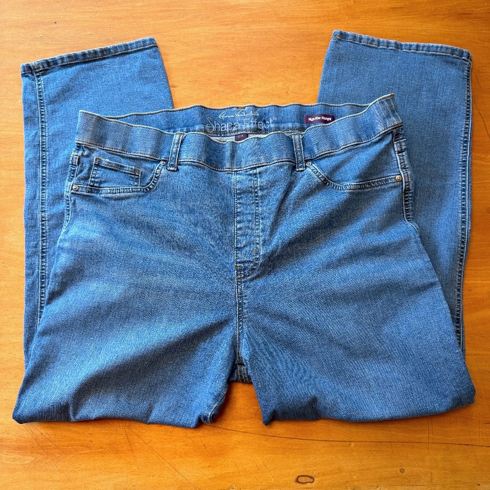 Gloria Vanderbilt Shape Effect Pull-on Jeans Size 20W Plus